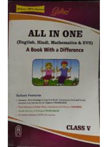 Golden : All In One Class-V (English, Hindi, Mathematics & Evs)