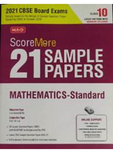 Mtg : Score More 21 Sample Papers Mathematics-Standard Class-10