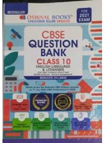 Oswaal Books Cbse Question Bank Class-10 English Language & Literature 2021